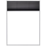 Plisse Insect Screen for Windows Aluminium 60x80 cm - Side View
