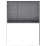 Plisse Insect Screen for Windows Aluminium 60x80 cm - Front View