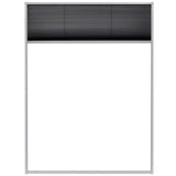 Plisse Insect Screen for Windows Aluminium 60x80 cm - Top-Down View