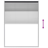 Plisse Insect Screen for Windows Aluminium 60x80 cm