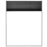 Plisse Insect Screen for Windows Aluminium 80x100 cm