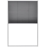 Plisse Insect Screen for Windows Aluminium 80x120 cm - Front View