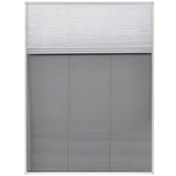 Plisse Insect Screen for Windows Aluminium 60x80 cm with Shade - Side View