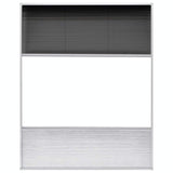 Plisse Insect Screen for Windows Aluminium 80x100 cm with Shade - Side View