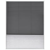Plisse Insect Screen for Windows Aluminium 80x100 cm with Shade