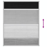 Plisse Insect Screen for Windows Aluminium 80x100 cm with Shade - Extra Image