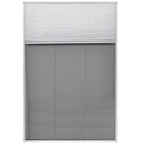 Plisse Insect Screen for Windows Aluminium 80x120 cm with Shade - Side View