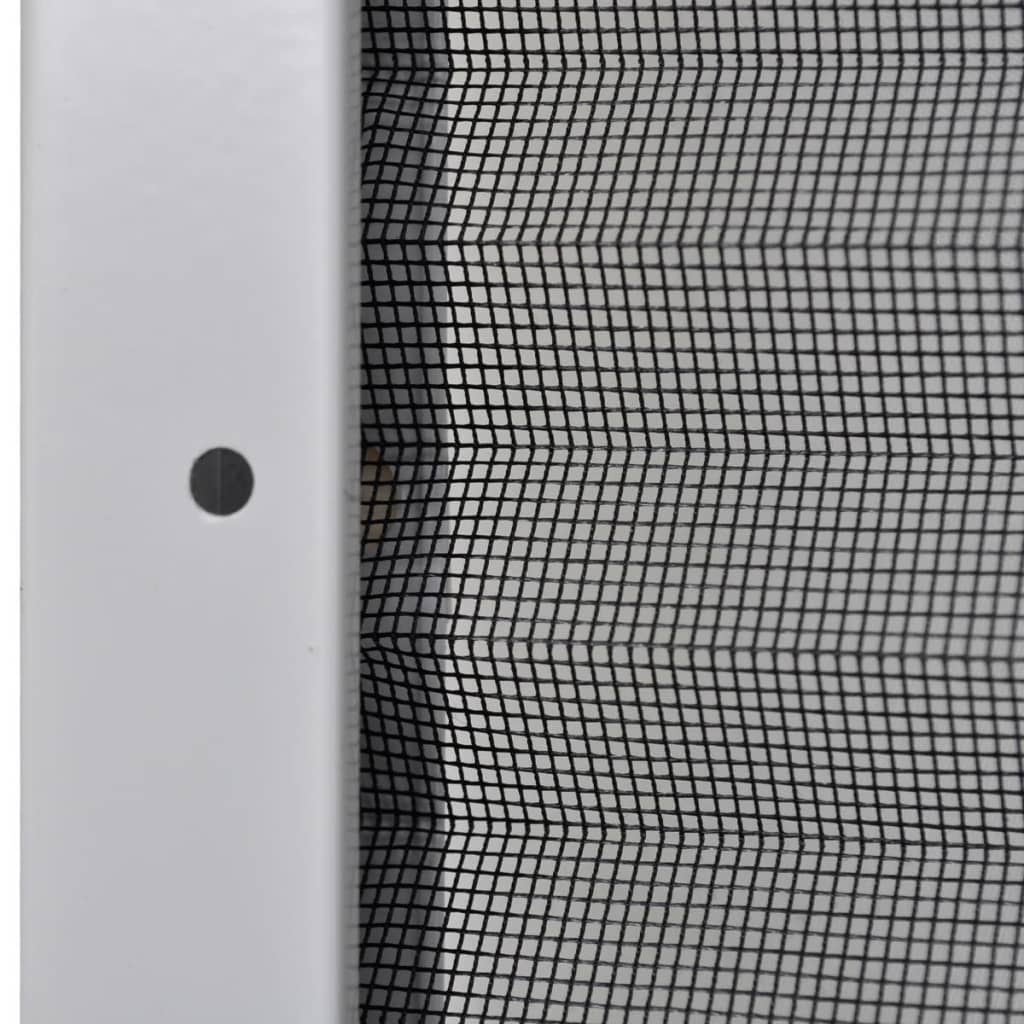 Plisse Insect Screen for Windows Aluminium 80x120 cm with Shade