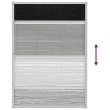 Plisse Insect Screen for Windows Aluminium 80x120 cm with Shade - Extra Image