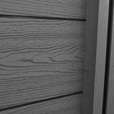 Garden Fence Set 1 Square + 1 Slanted WPC 283 cm Grey