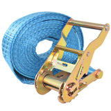 Ratchet Tie Down Straps 10 pcs 2 Tonnes 6mx38mm Blue - Front View