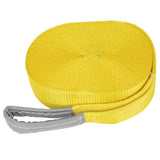 Slackline 15 m x 50 mm 150 kg Yellow - Top-Down View
