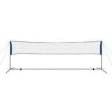 Badminton Net Set with Shuttlecocks 500x155 cm - Side View