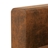 2-Seater Sofa 137x73x82 cm Artificial Suede Leather - Top-Down View