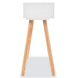 Console Table Solid Pinewood 80x30x72 cm White