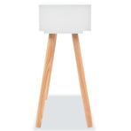 Console Table Solid Pinewood 80x30x72 cm White