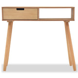 Console Table Solid Pinewood 80x30x72 cm Brown - Side View