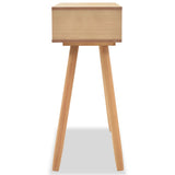 Console Table Solid Pinewood 80x30x72 cm Brown - Top-Down View