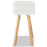 Bedside Tables 2 pcs Solid Pinewood 40x30x61 cm White