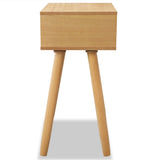 Bedside Tables 2 pcs Solid Pinewood 40x30x61 cm Brown - Rear View