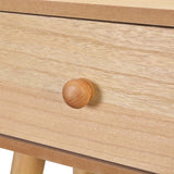 Bedside Tables 2 pcs Solid Pinewood 40x30x61 cm Brown - Close-Up Angle