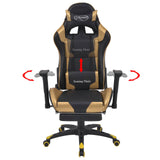 Gaming Chair Gold 70 x 71 x 136 cm Artificial Leather