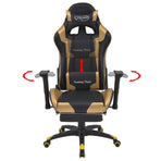 Gaming Chair Gold 70 x 71 x 136 cm Artificial Leather