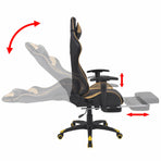 Gaming Chair Gold 70 x 71 x 136 cm Artificial Leather