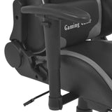 Gaming Chair Grey 70 x 71 x 136 cm Artificial Leather - Front View