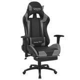 Gaming Chair Grey 70 x 71 x 136 cm Artificial Leather