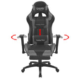 Gaming Chair Grey 70 x 71 x 136 cm Artificial Leather - 45-Degree Angle