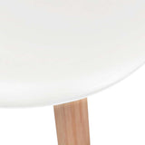 Dining Chairs 4 pcs White Plastic - 45-Degree Angle