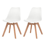 Dining Chairs 2 pcs White Plastic