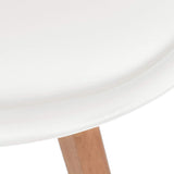 Dining Chairs 4 pcs White Plastic