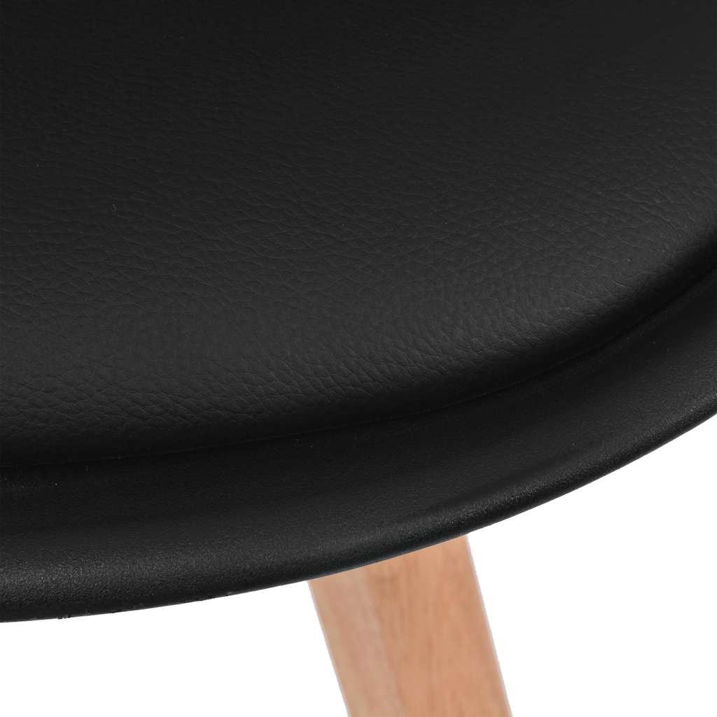 Dining Chairs 2 pcs Black Plastic