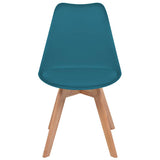 Dining Chairs 4 pcs Turquoise Plastic