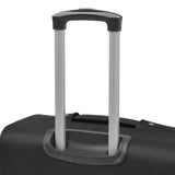 3 Piece Soft Case Trolley Set Black - Top-Down View