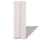 Double-Sided Garden Fence 90x300 cm White - Front View