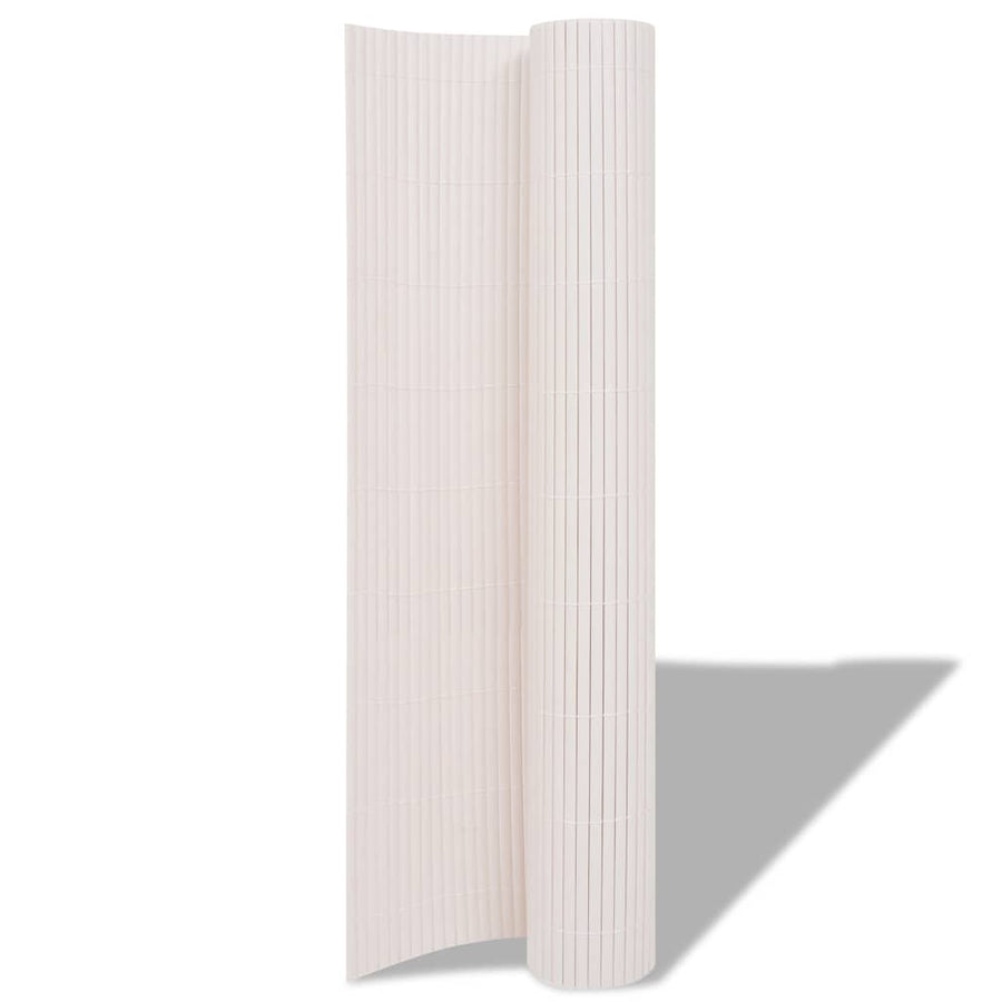 Double-Sided Garden Fence 90x300 cm White