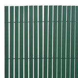 Double-Sided Garden Fence PVC 90x300 cm Green
