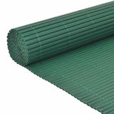 Double-Sided Garden Fence PVC 90x300 cm Green