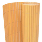 Double-Sided Garden Fence PVC 90x300 cm Yellow