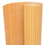 Double-Sided Garden Fence PVC 90x300 cm Yellow