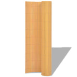 Double-Sided Garden Fence PVC 90x300 cm Yellow - Front View