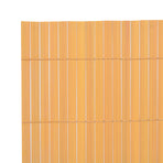 Double-Sided Garden Fence PVC 90x300 cm Yellow