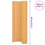 Double-Sided Garden Fence PVC 90x300 cm Yellow