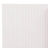 Double-Sided Garden Fence 90x500 cm White - Side View