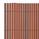 Garden Fence Brown 150 x 300 cm PVC - Top-Down View