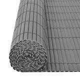 Garden Fence Grey 150 x 300 cm PVC - Side View