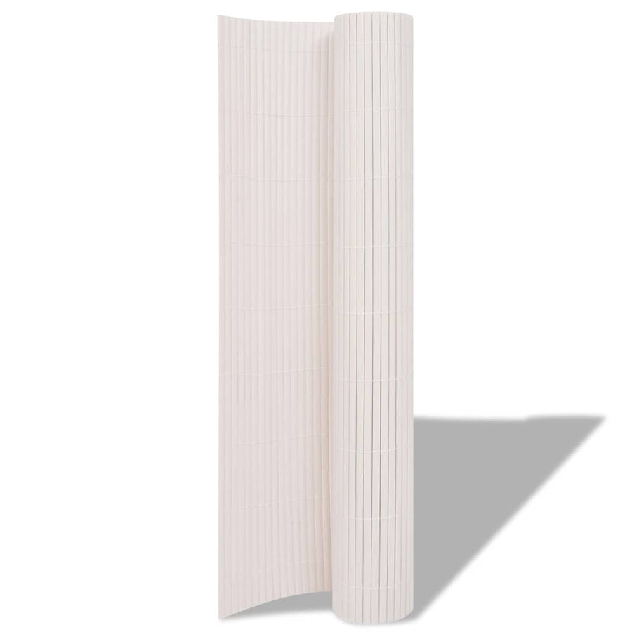 Garden Fence White 150 x 500 cm PVC